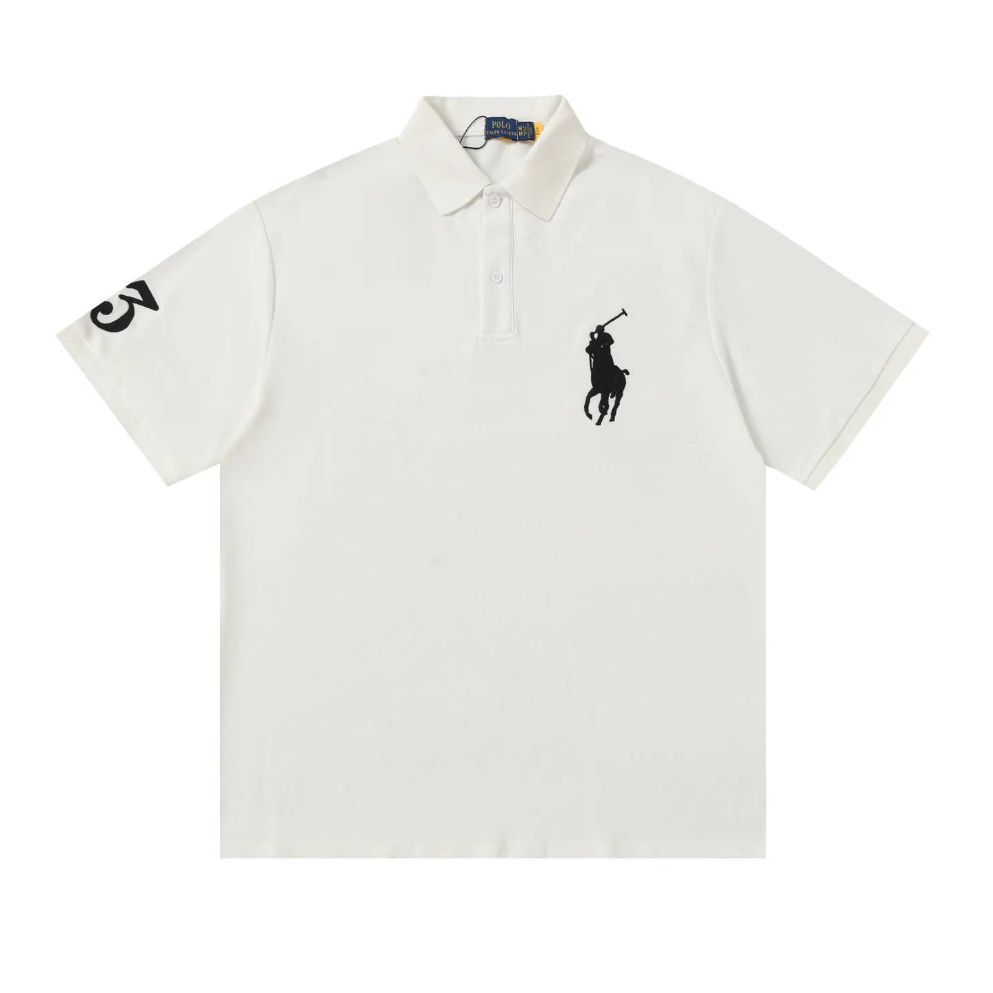 P150 Style No.: A012 [Ralph Lauren Classic Logo Embroidered Polo Shirt] ✅250g fine cotton pique fabric, custom-woven and dyed threads ✅Original stickers Scan the QR code to enter the official website ✅Large version, loose and stylish, can wear up to 210 pounds Color: Black White Navy Blue Sky Blue Dark Gray Floral Gray Size: S-XL